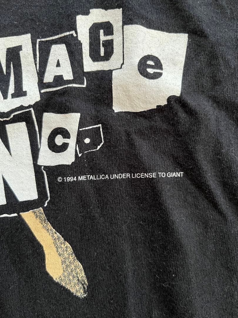 LLICA Tシャツ Damage Inc メタリカ Pushead