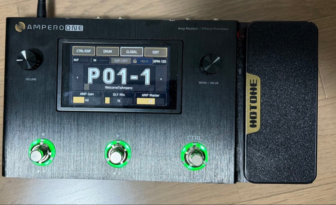 Hotone Ampero One ギターエフェクター