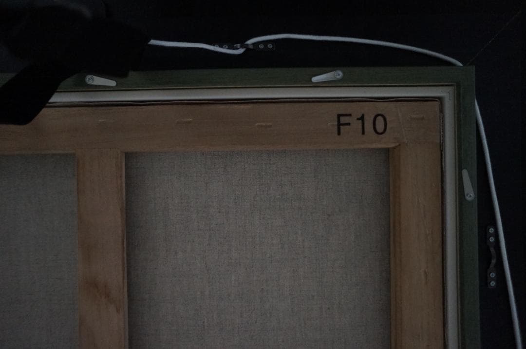 0006　絵画　宇宙　木製　額縁