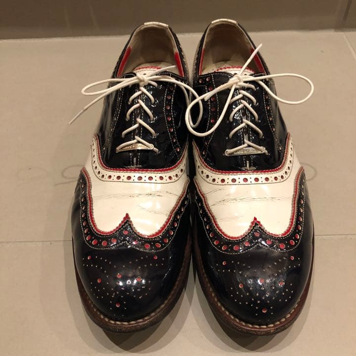 マーク&ロナ MARK&LONA エナメル【26cm】サドル ゴルフスパイク