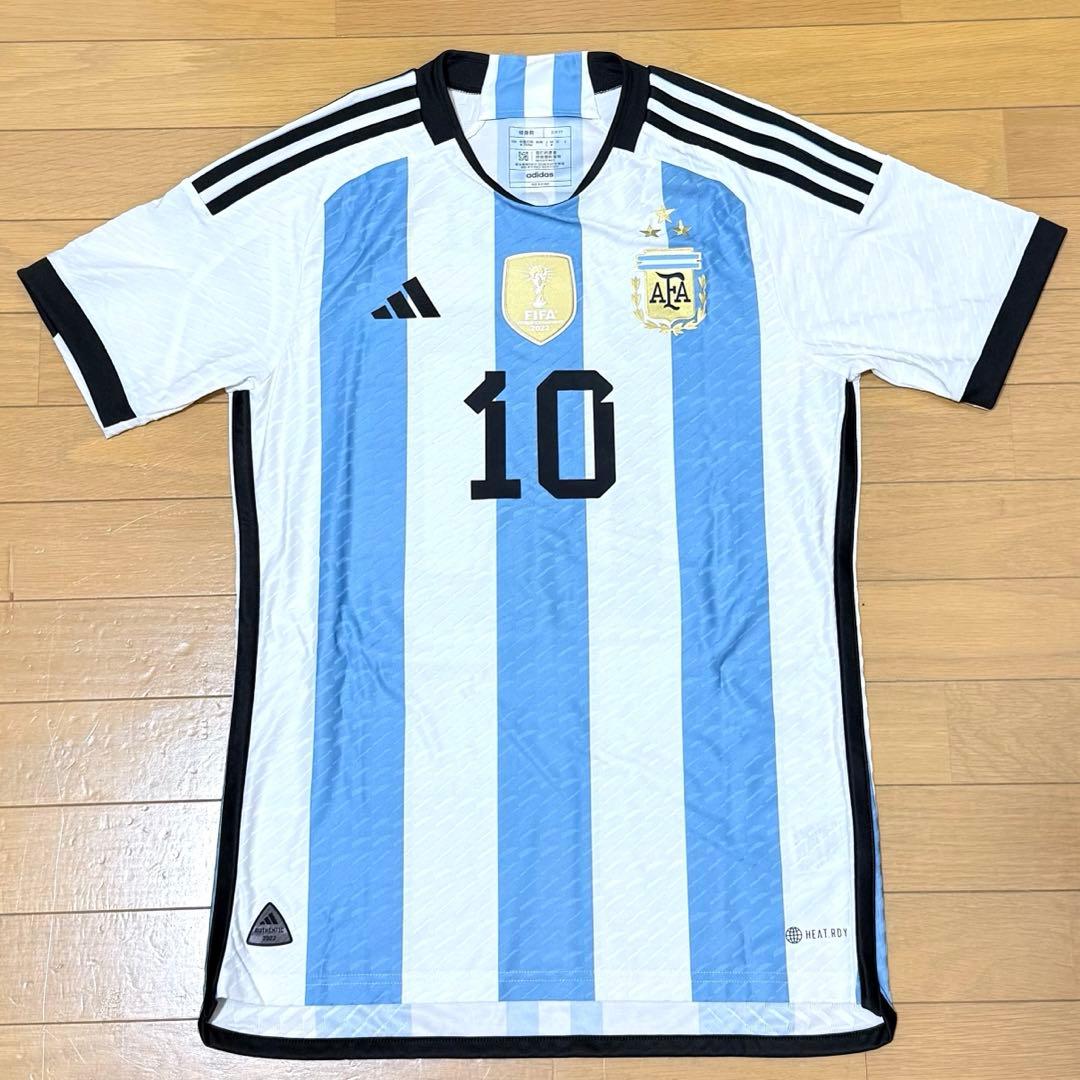 【タグ付き】アルゼンチン代表 オーセンティック ユニフォーム 3S メッシ L