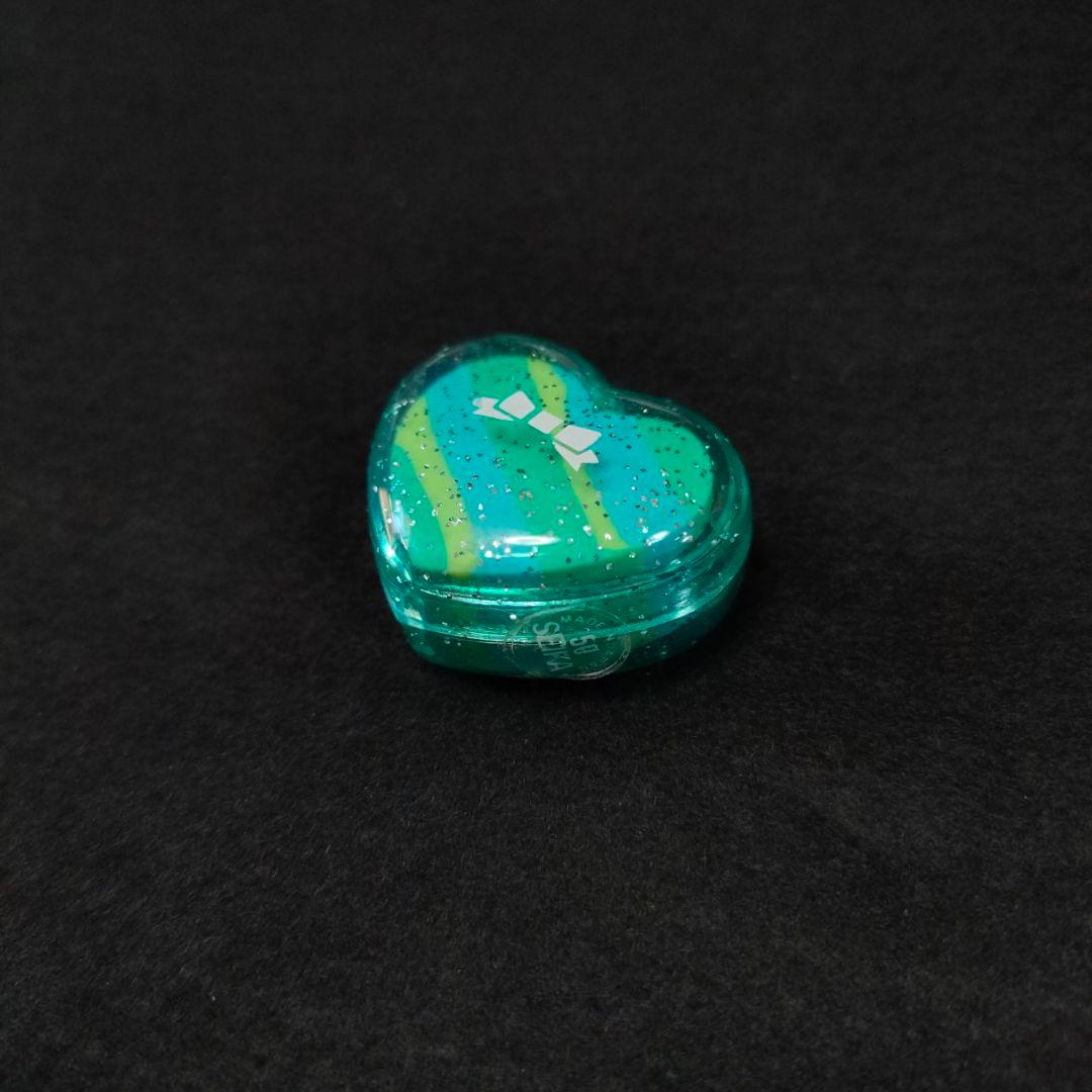 d*2様 ■ 昭和レトロ ハートのケースに入った消しゴム 緑色 SEIKA ■