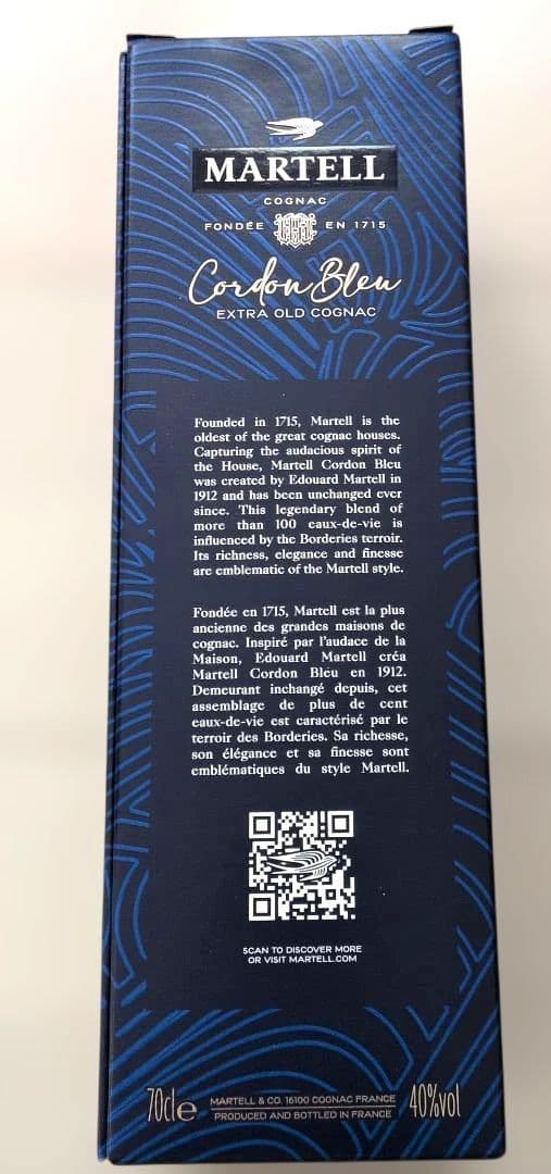 MARTELL Cordon Bleu マーテル　コルドンブルー　ブランデー