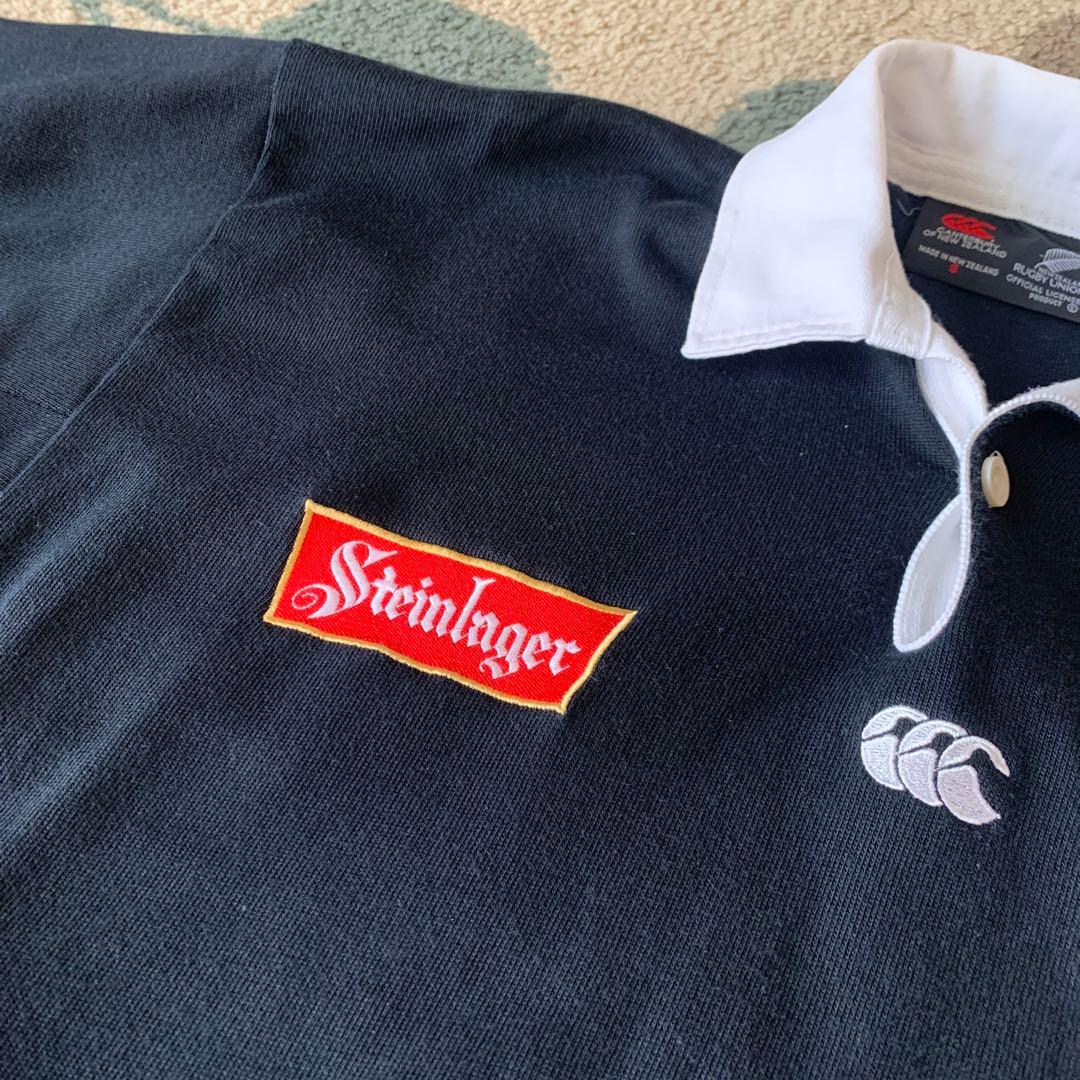 ニュージーランド　オールブラックス Steinlager ラガーシャツ S