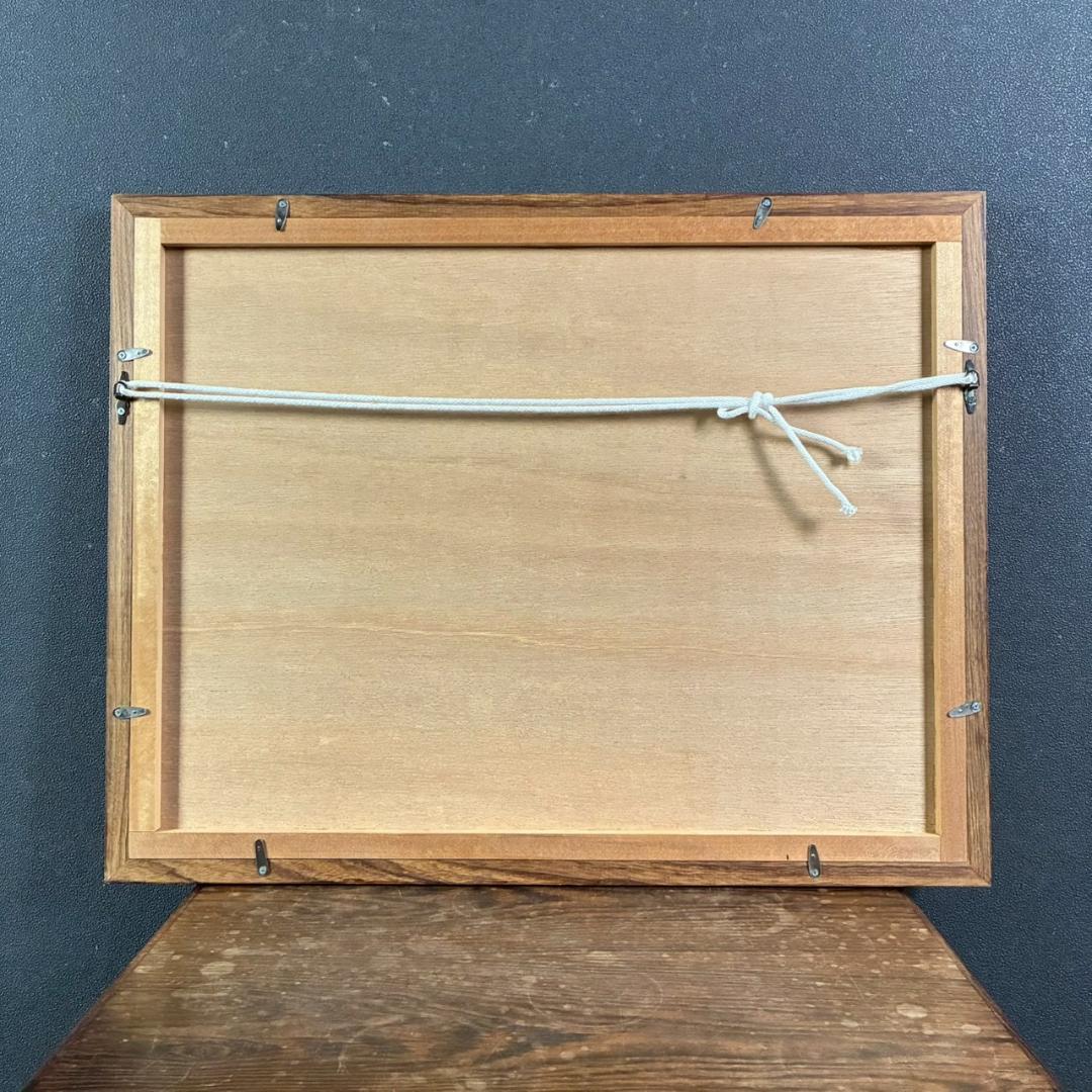 美品 元村平「さくらんぼ」銅版画 直筆サイン入り フランスで活躍 静物