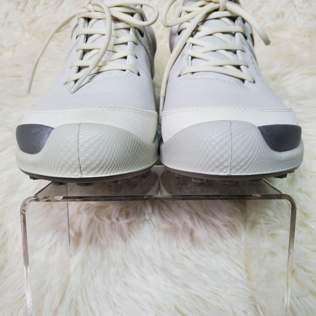 【試着のみ】ecco　ゴルフシューズ　バイオム　スパイクレス　24cm　ホワイト