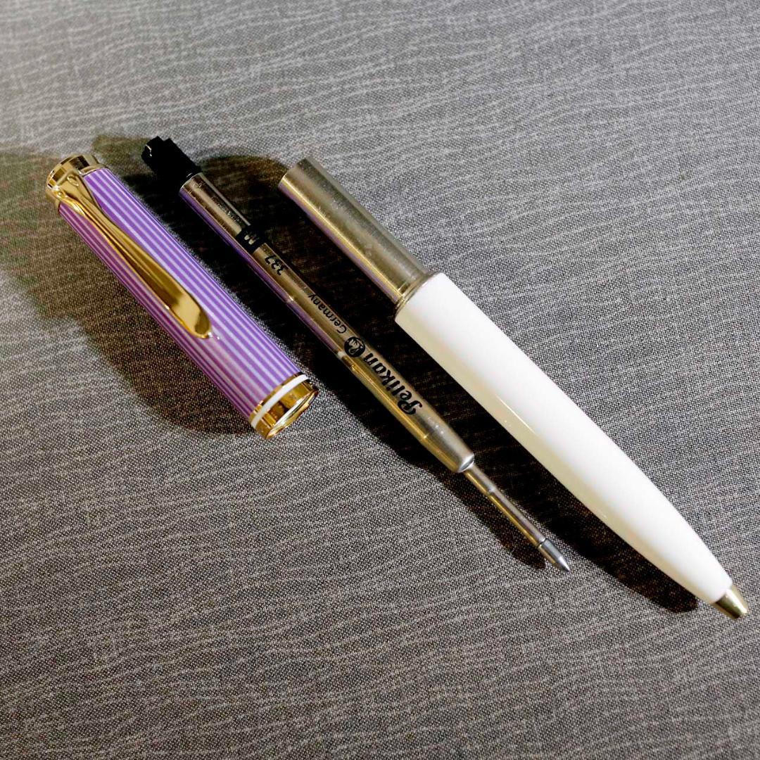 【限定品 美品】ペリカン ボールペン Ｋ６００ バイオレット ホワイト