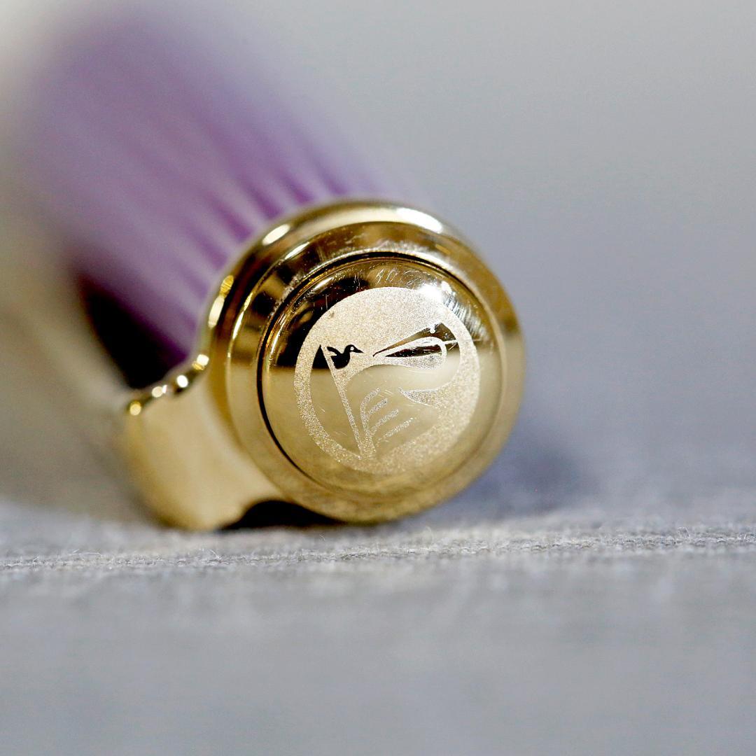 【限定品 美品】ペリカン ボールペン Ｋ６００ バイオレット ホワイト