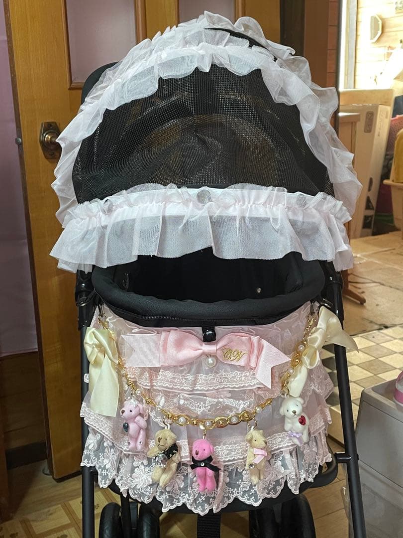 天使のカート×きゃんナナ　ラブリーレースカバー　ピンク Ｍサイズ