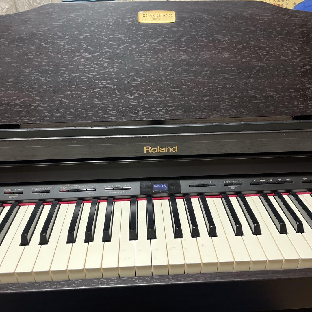 美品　Roland HP504 高級　電子ピアノ　デジタル　ローランド　黒　鍵盤