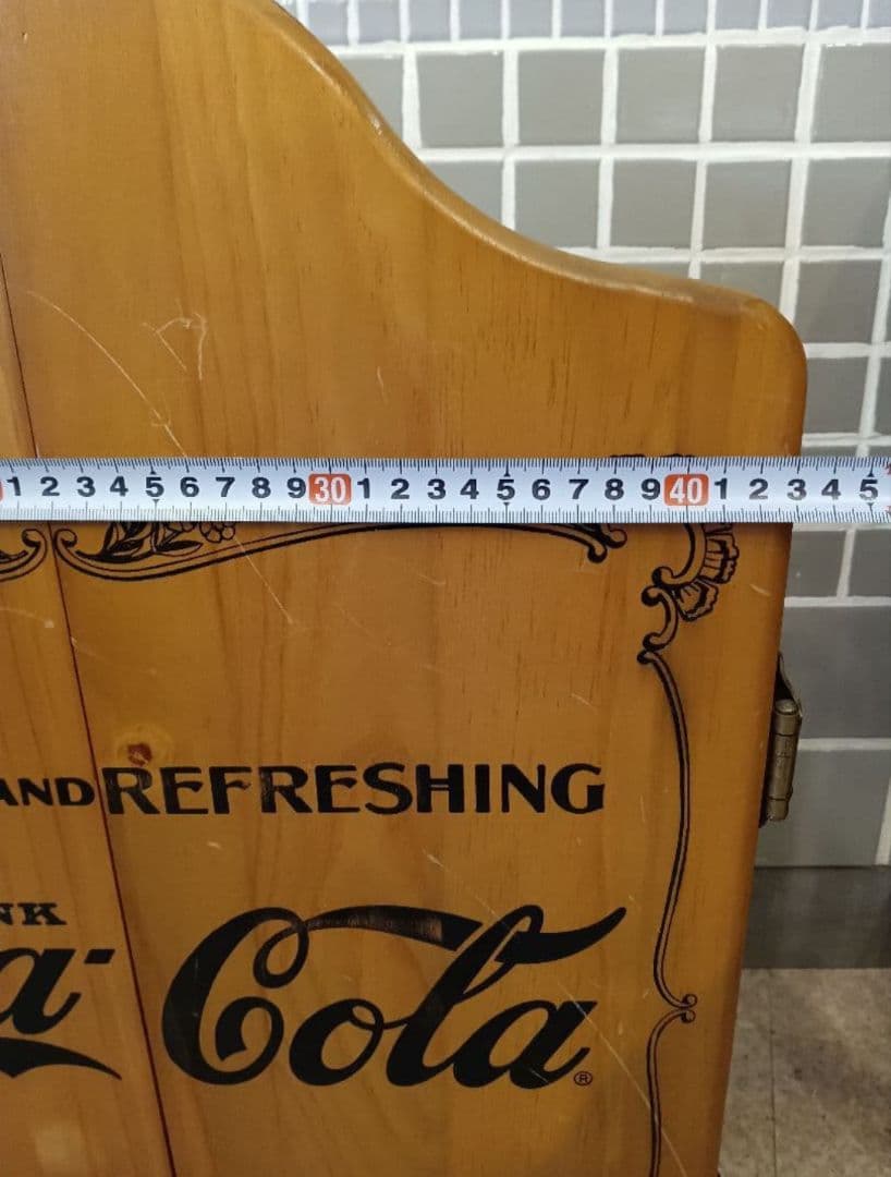 希少　コカコーラ　ビンテージ　木製　シェルフ　棚