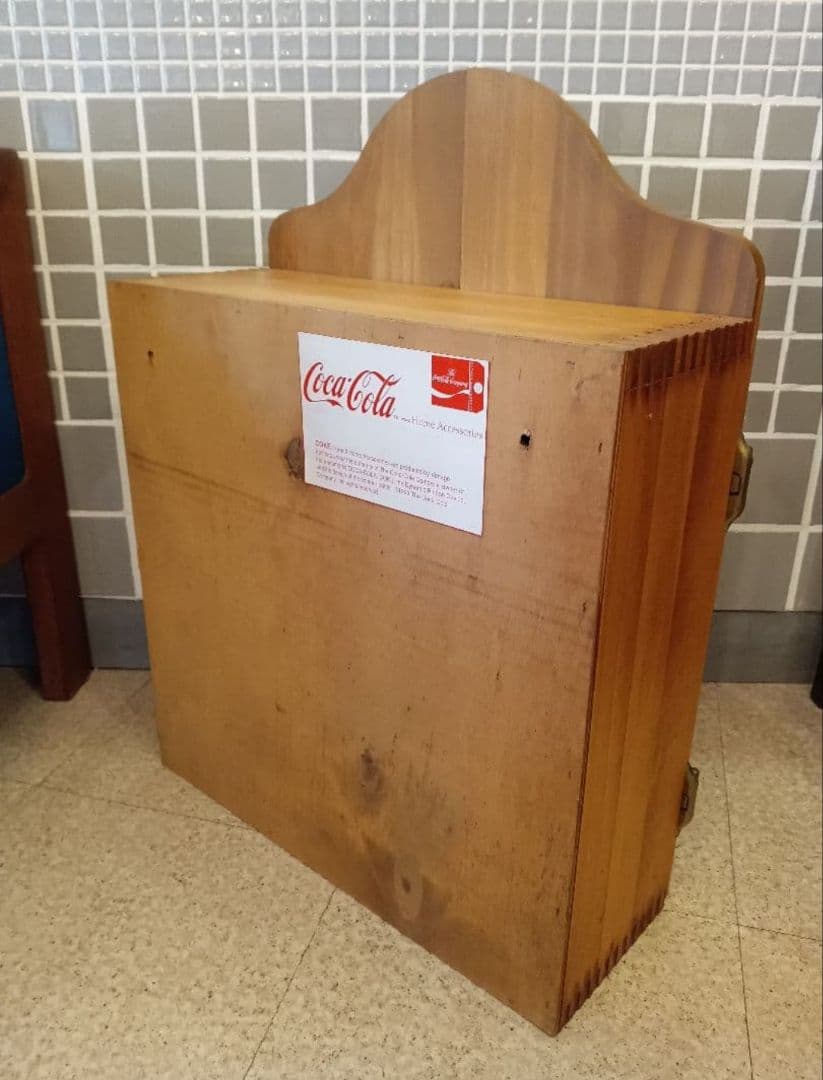希少　コカコーラ　ビンテージ　木製　シェルフ　棚