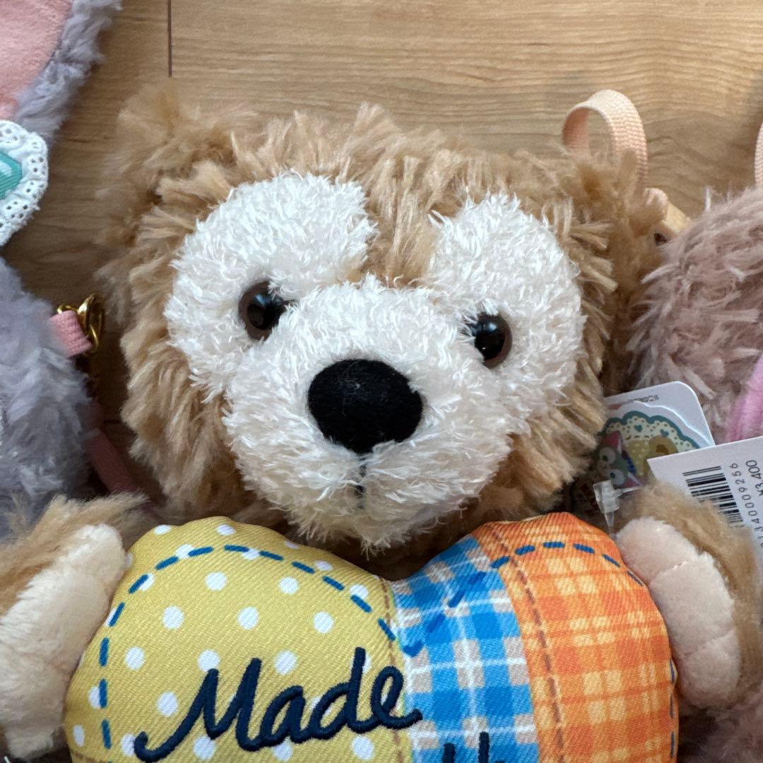 ハートウォーミングデイズ　ぬいぐるみポシェット　ダッフィー　ジェラトーニ　セット