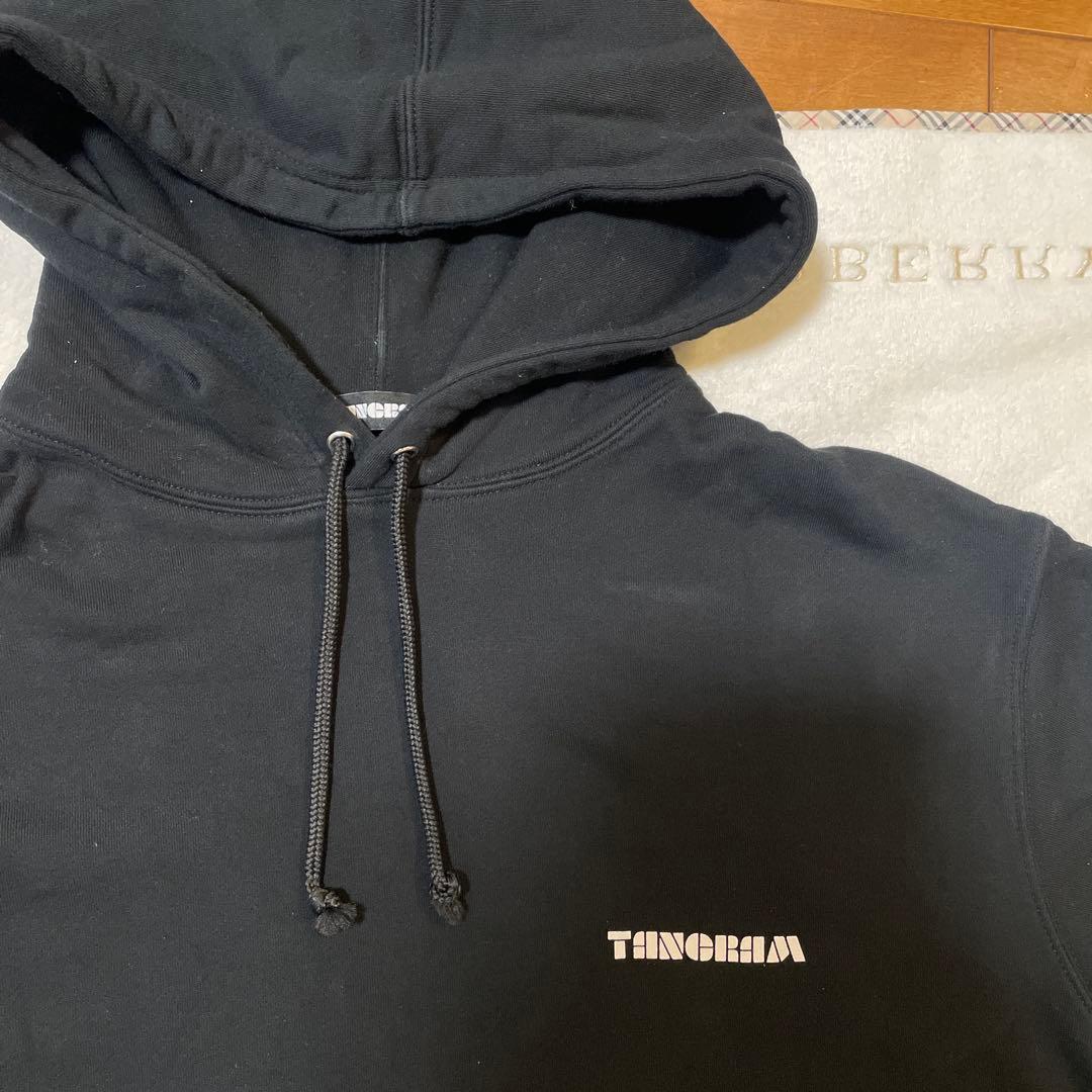 TANGRAM ブラック フード付きスウェット M