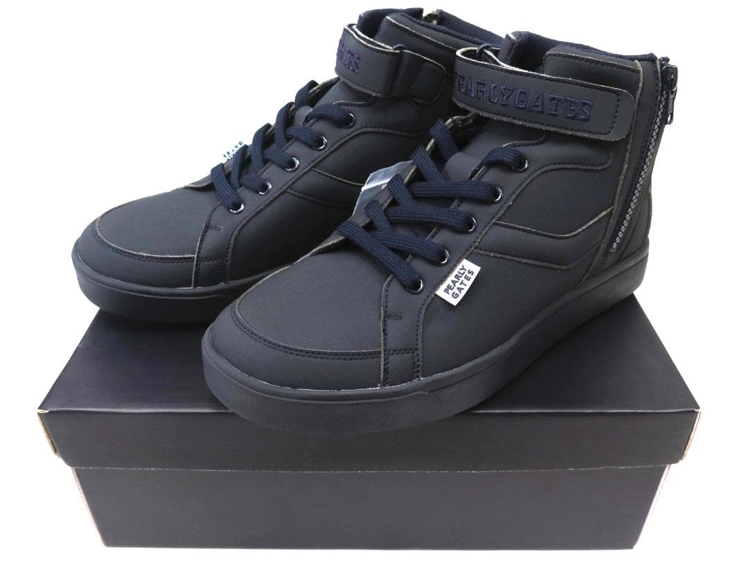 展示品●パーリーゲイツ●ミドルカット　ソフトスパイクゴルフシューズ　25.5cm