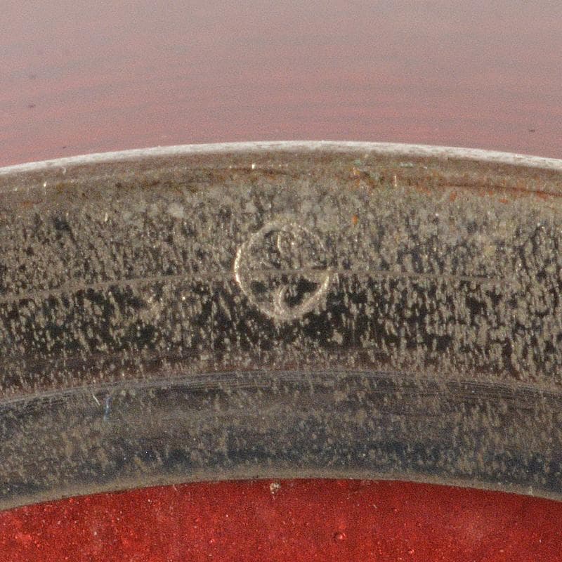 七宝焼　安藤七宝店　透釉　菊文　花瓶　V　R6959