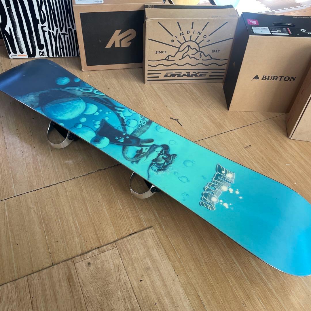 BURTON　バートン　カスタムバインディング付スノーボードセット　CUSTOM