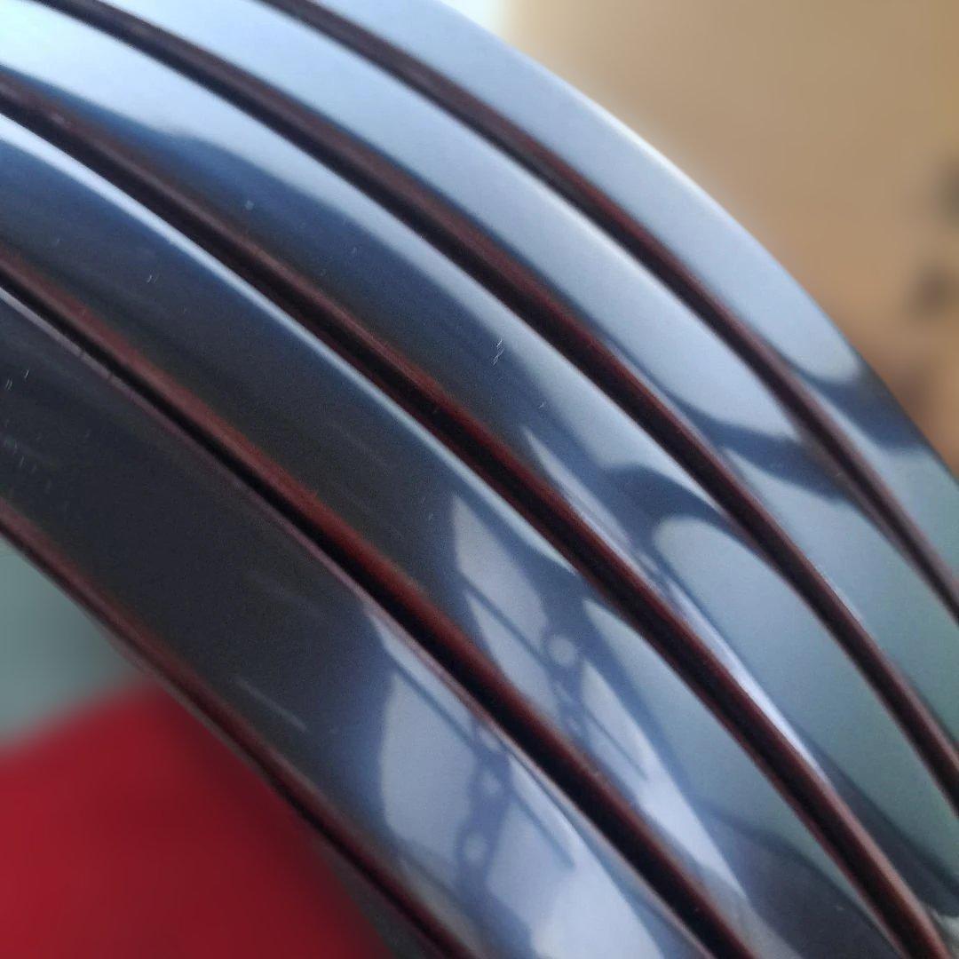 【輪島塗　五島屋謹製　尺2 半月膳×5客】布着本堅地　沈黒　西村国峰作　未使用品