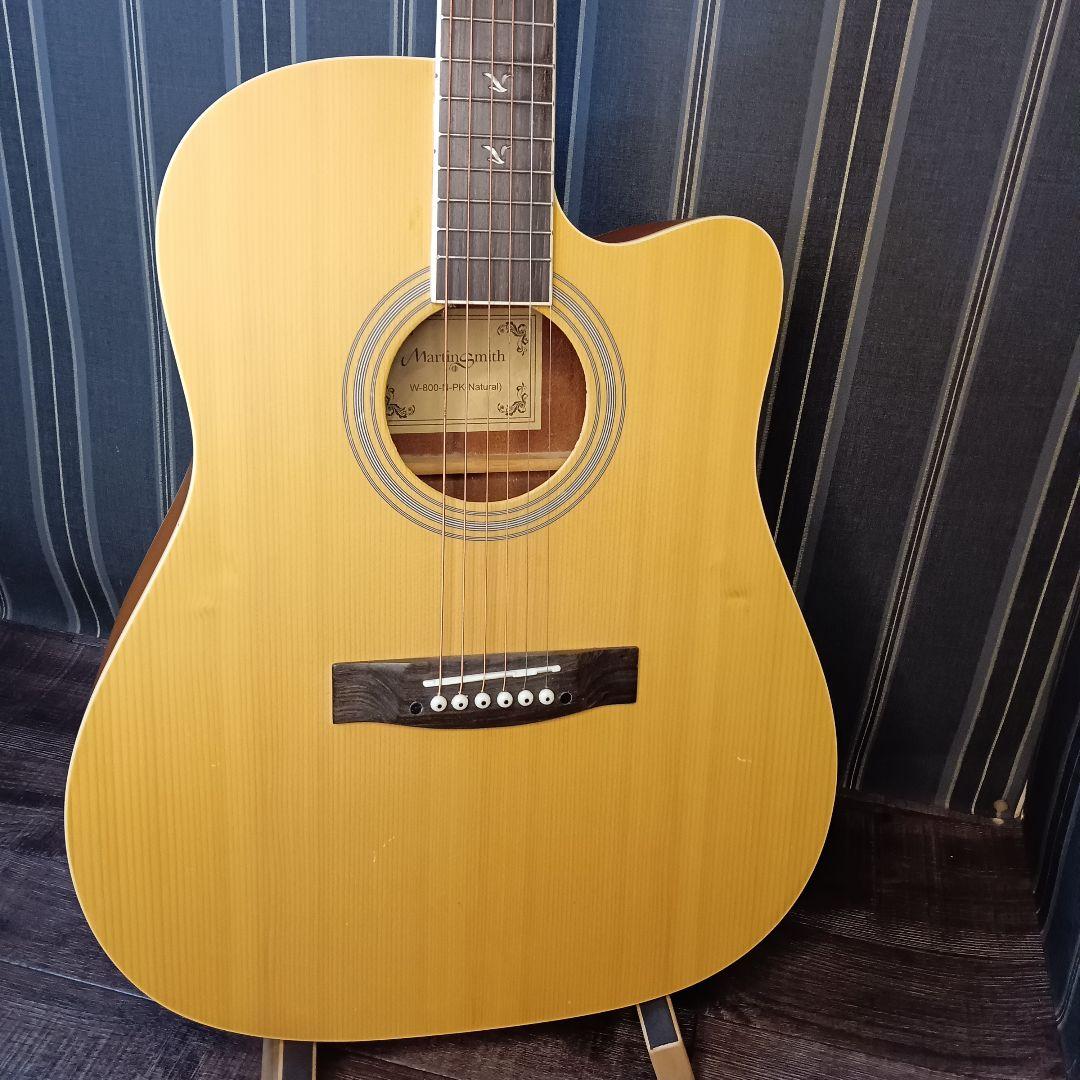 オシャレ 装飾 Martin Smith アコースティックギター アコギ 初心者