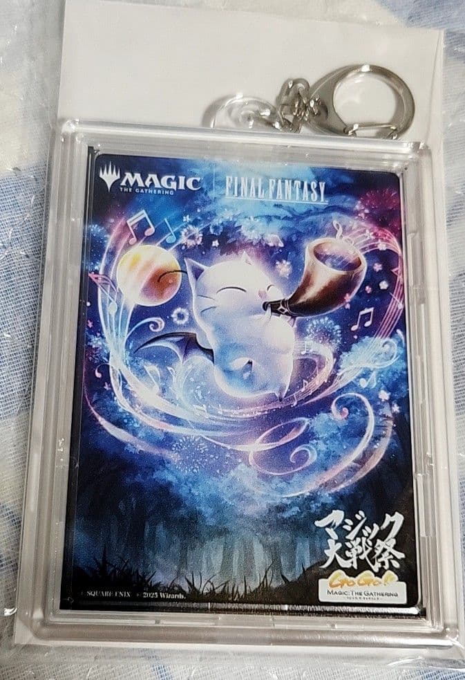 ステンレス宝物トークン+アクリルカードケースキーホルダー(通報の角笛)セット