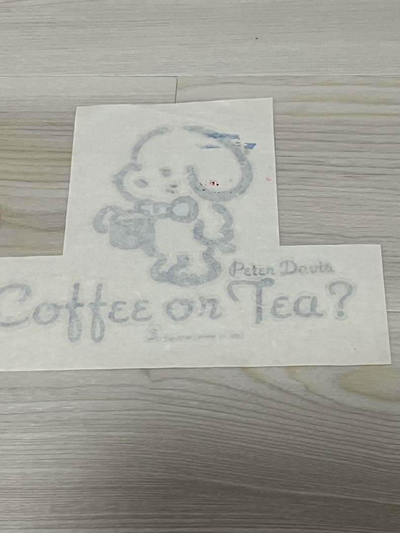 昭和レトロ　1977年　サンリオ ピーターデイビス　希少　アイロンプリント当時