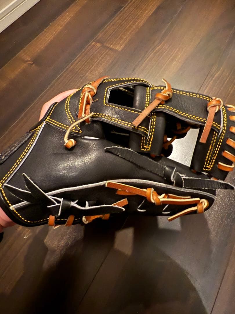 TAMAZAWA 硬式グローブ 黒/赤