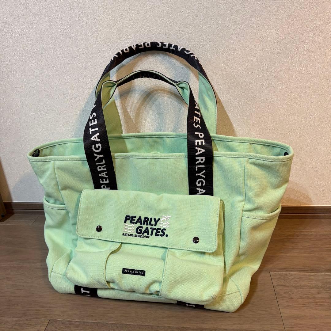 PEARLY GATES ミントグリーン ロッカーバッグ