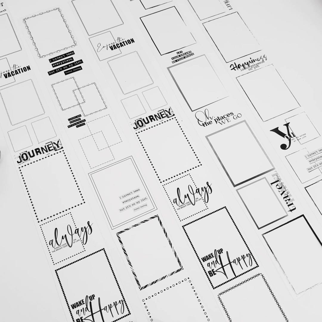 新品　不止辺枠シリーズ　PETマスキングテープ　マステ10m