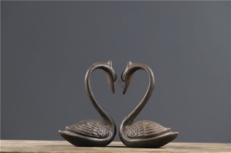 鉄器 白鳥 家 熱品 書道具 文房具 工芸品 美術品 コレクション 置物