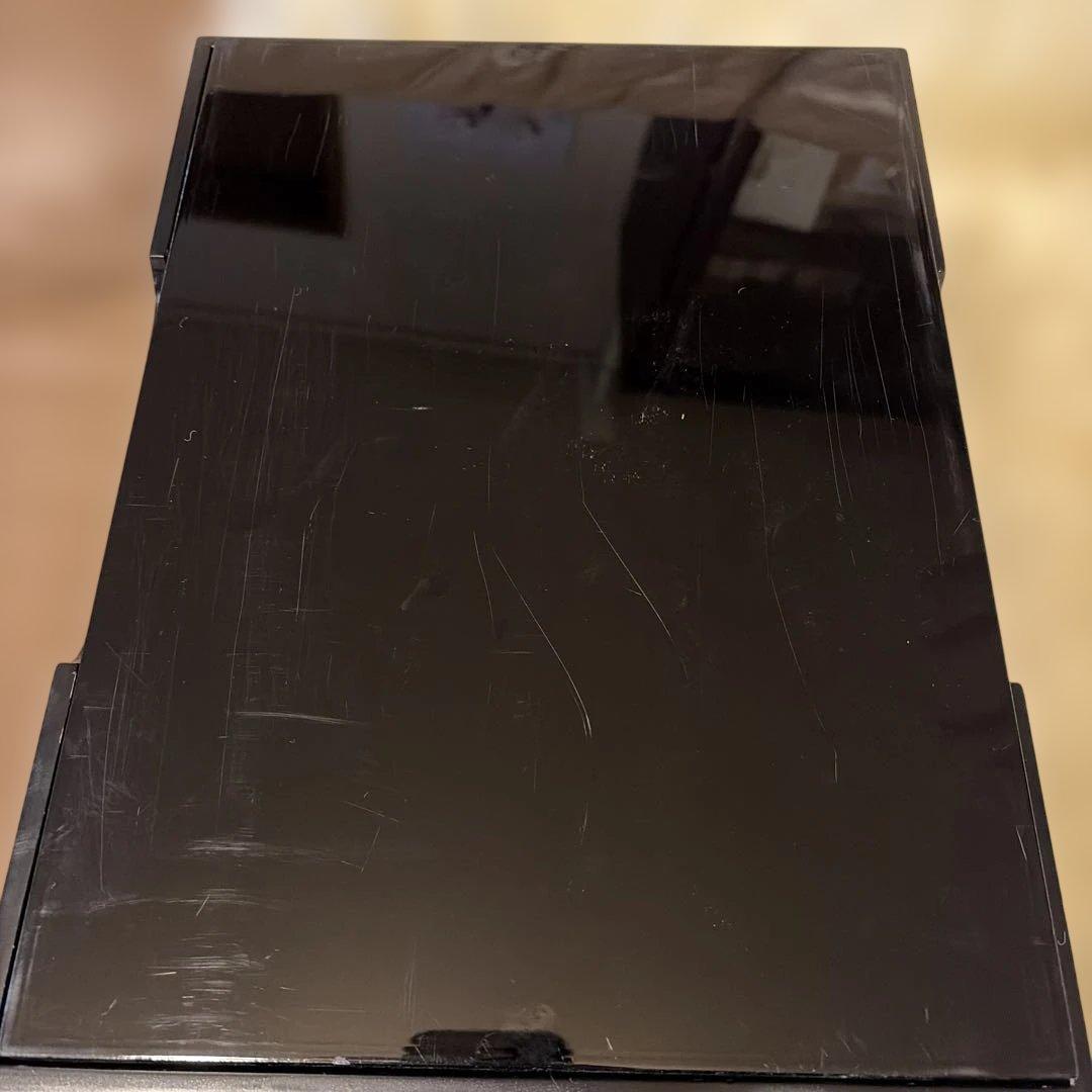 会津塗り漆器 文箱 花デザイン 昭和レトロ