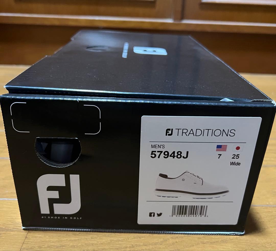 ◼️美品◼️FootJoy ◼️フットジョイ◼️トラディションズ◼️ホワイト◼️25.0cm