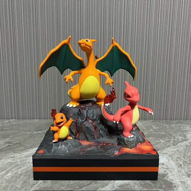 【 新品 】リザードン　リザード　ヒトカゲ　ガレキ　フィギュア　セット