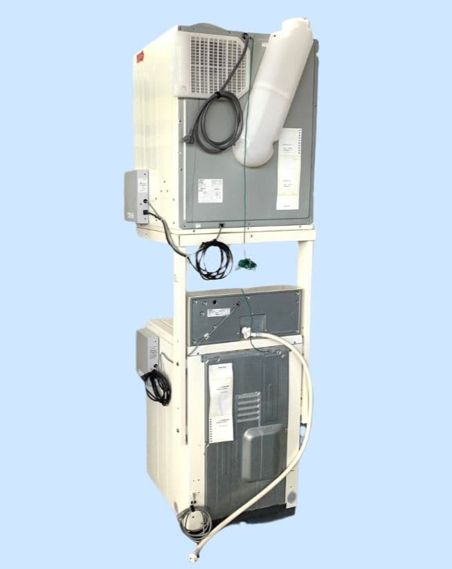 SANYO 業務用式全自動洗濯機＋式電気乾燥機 鍵付き ①