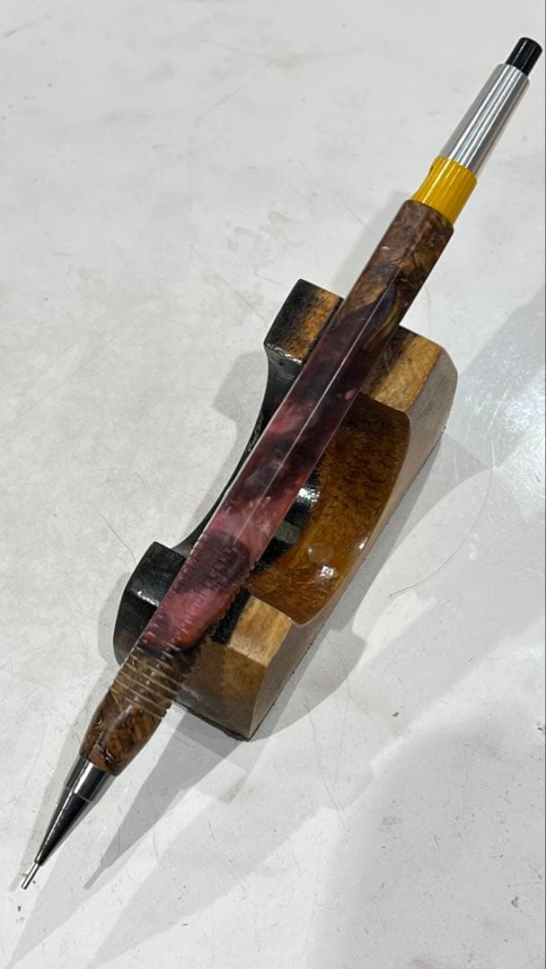 ぢゆ　pg5 ハイブリッドウッド9-9赤　六角軸　スリット加工