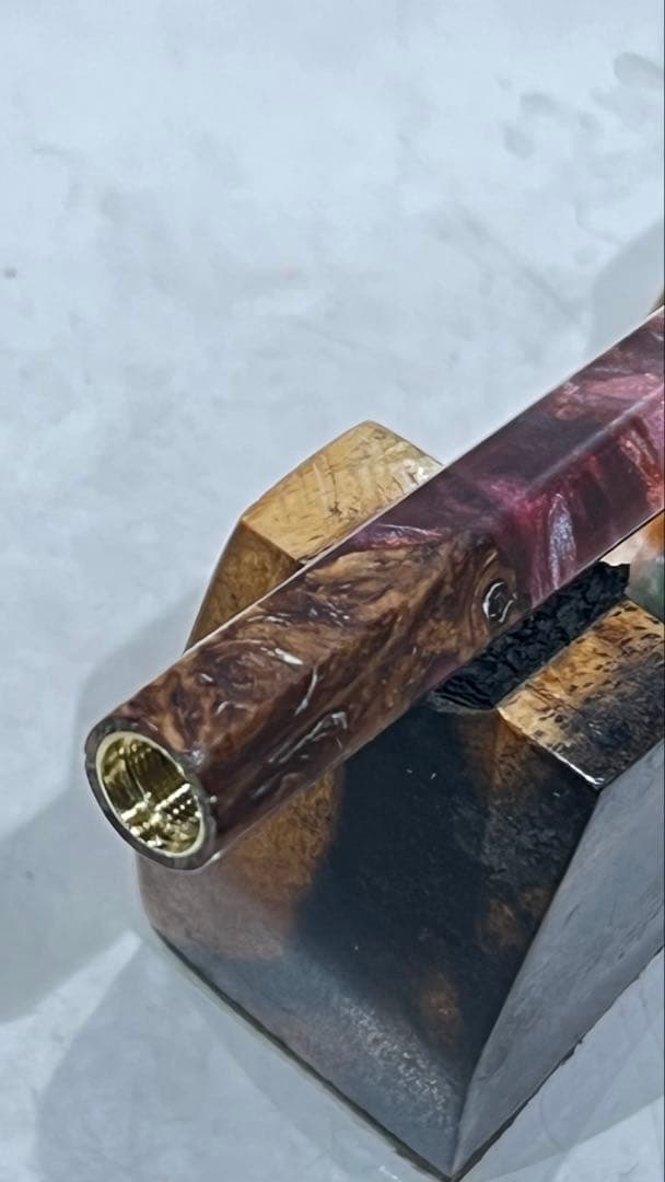 ぢゆ　pg5 ハイブリッドウッド9-9赤　六角軸　スリット加工