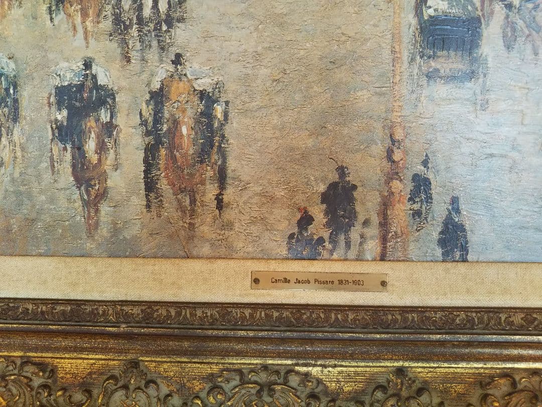 カミーユ・ピサロ　オペラ大通り 雪の効果 朝