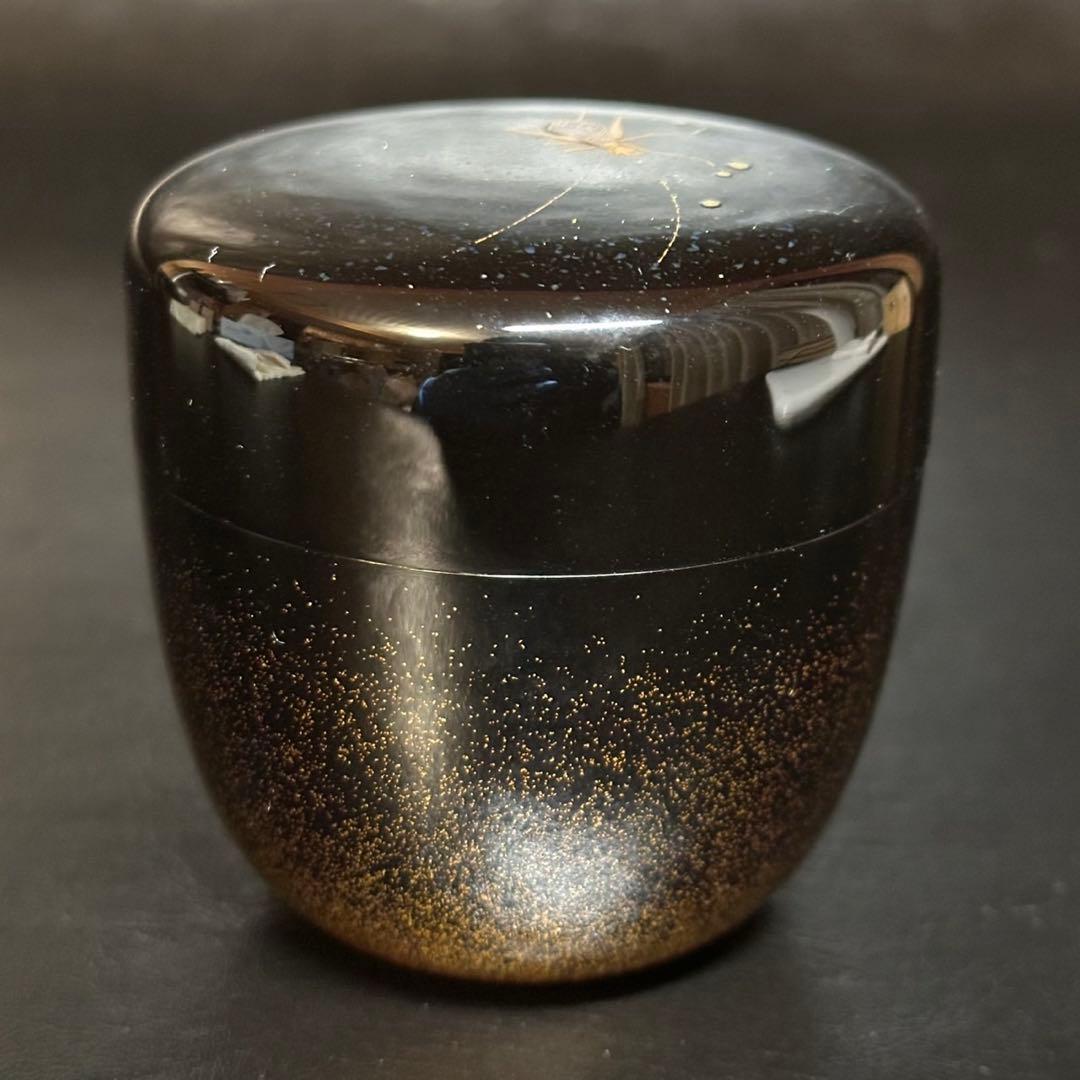 虫 棗/螺鈿 鈴虫 蒔絵 棗！『田中 貴司』作！共箱/共布/栞付★一后一兆 師事