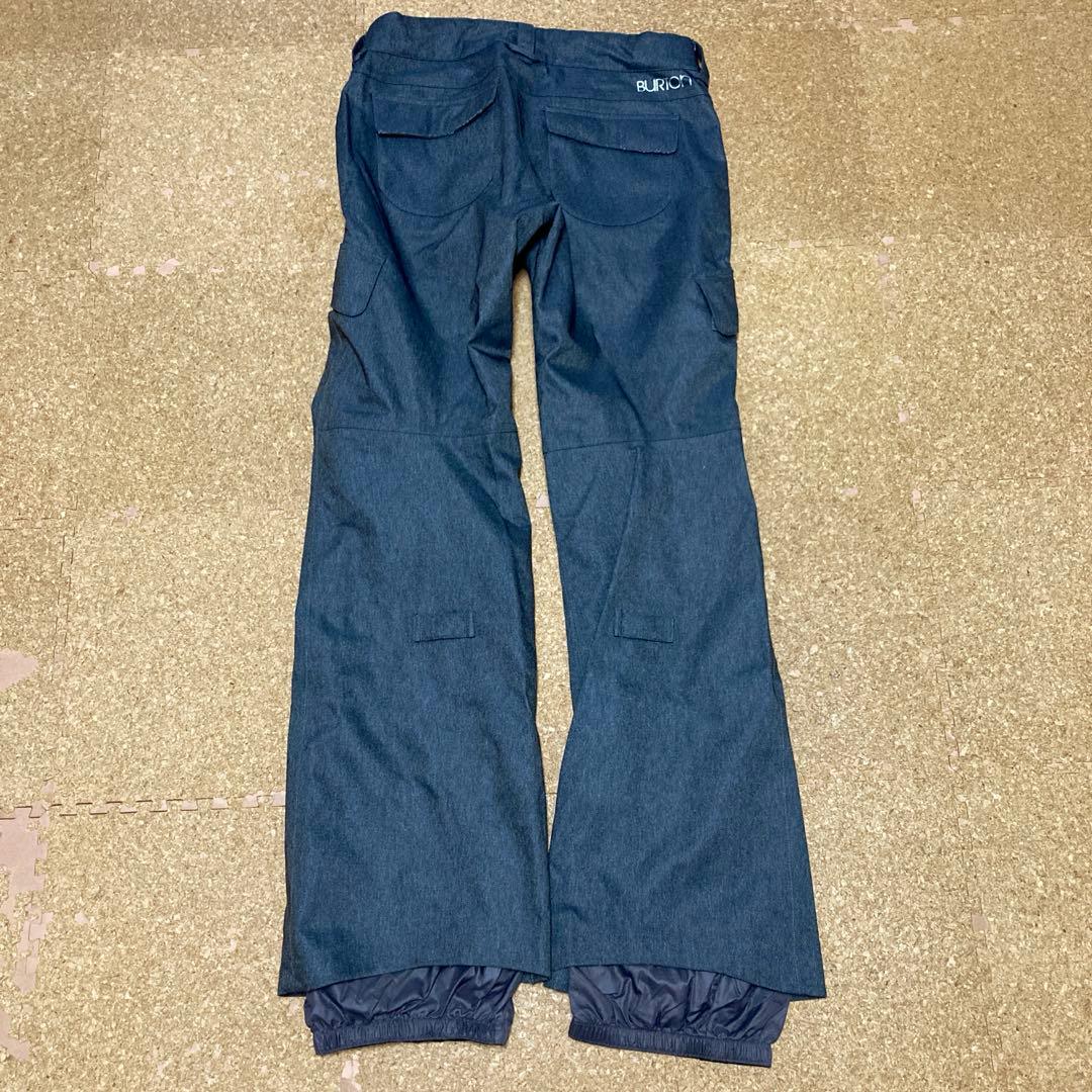 【美品】バートン BURTON スノボウェアスノーボード Mメンズ紺デニムスキー