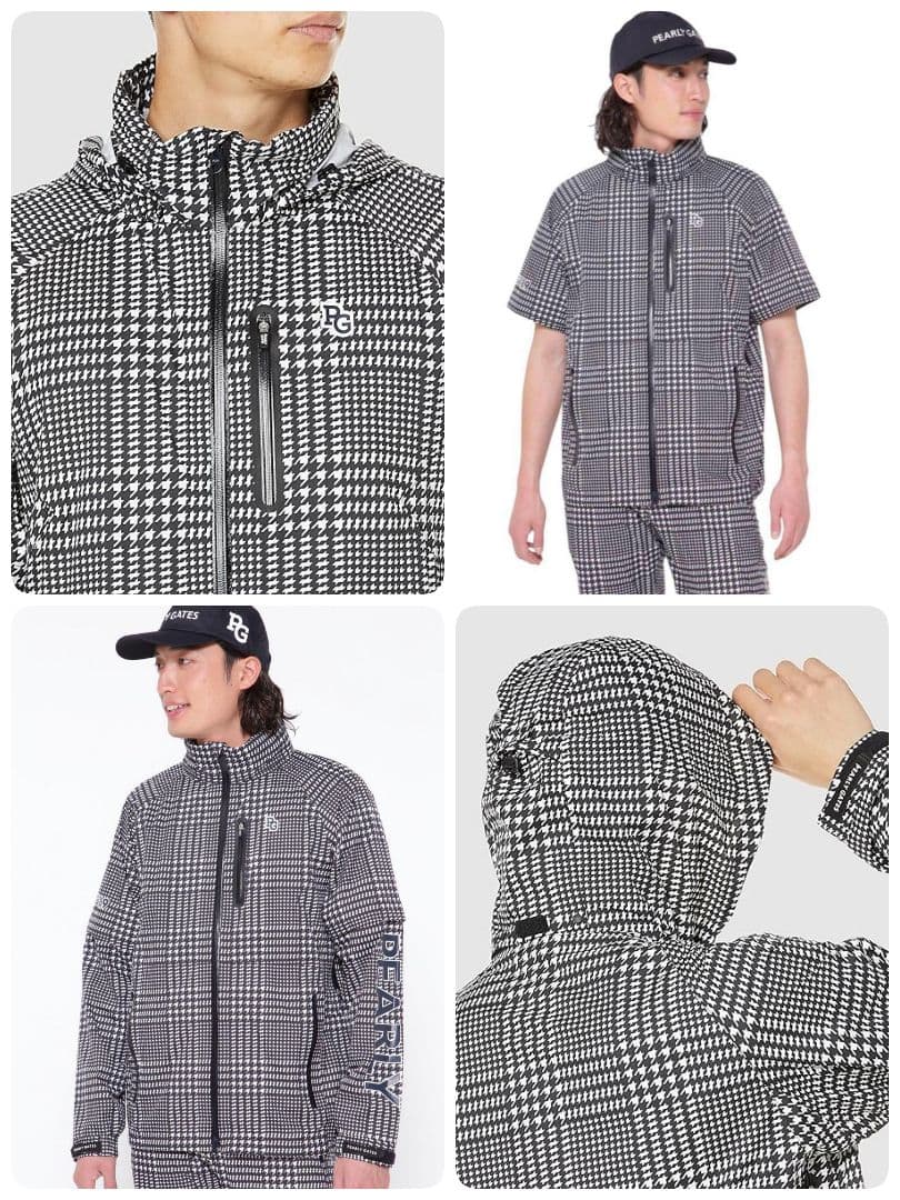 パーリーゲイツ エコユース ナイロンストレッチ チドリドビー レイン上下セット