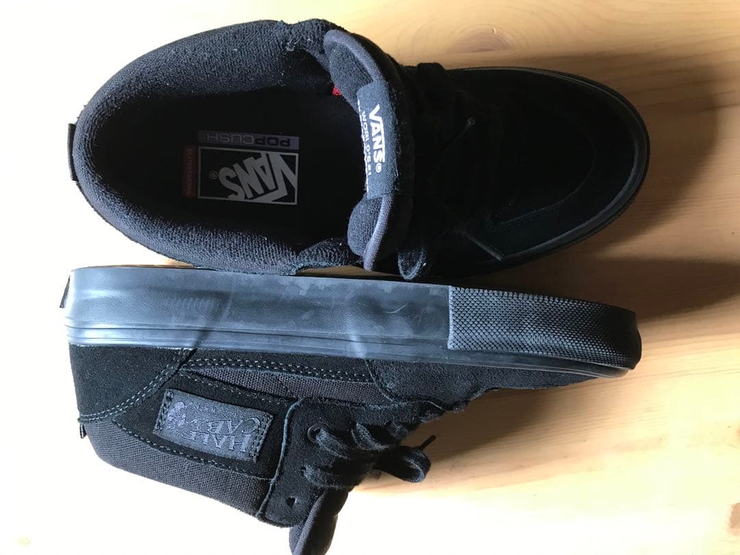 美品　vans skate halfcab スケートモデルBlack 25.0