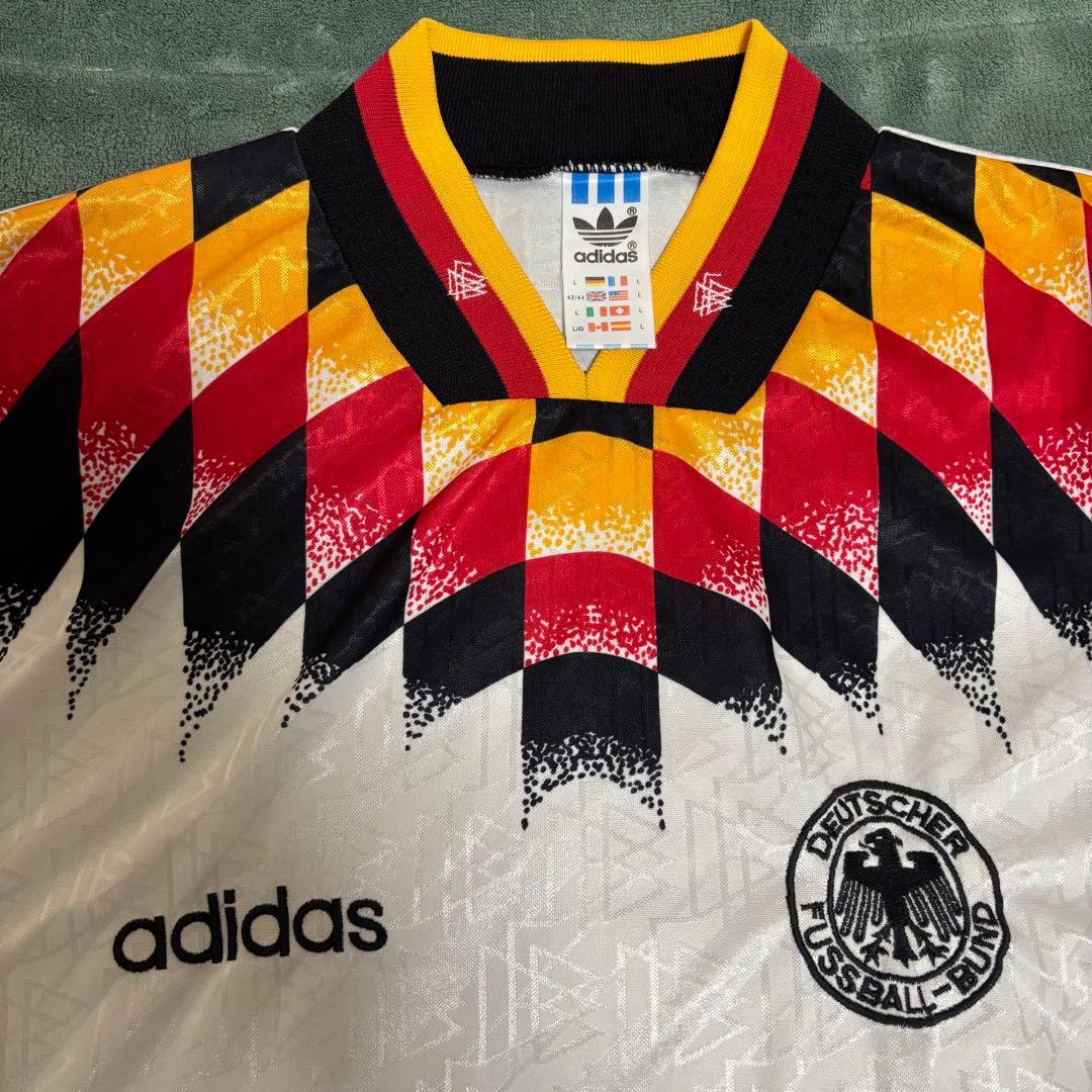 【1990年W杯】西ドイツ代表 ホーム ユニフォーム adidas 英国製 L