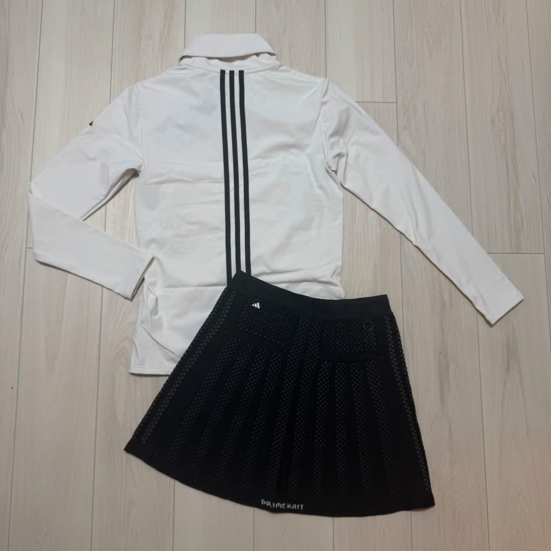 セットアップ 中綿 モックネック 秋冬 長袖 プリーツスカート 保温