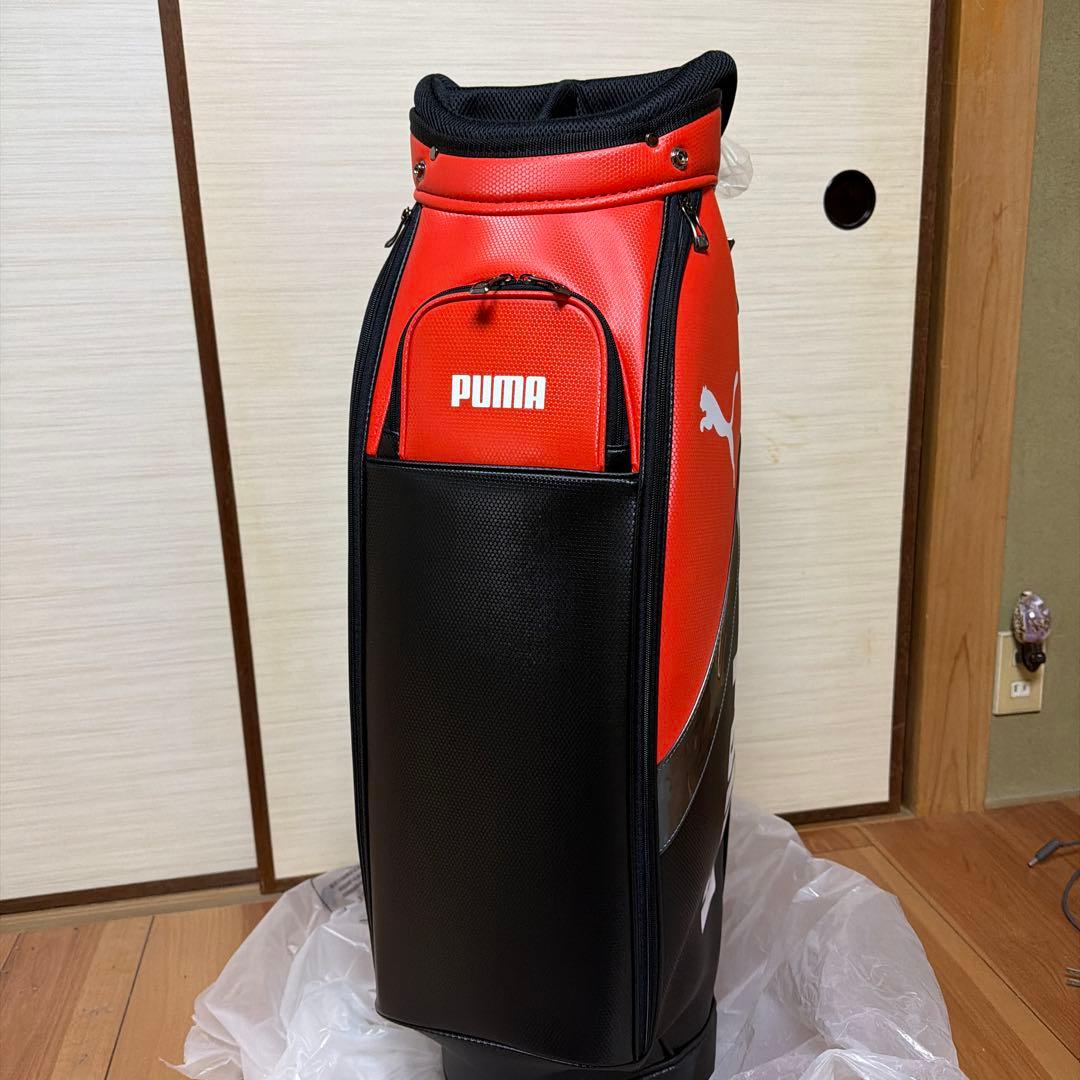 値下げ‼️新品早い者勝ち‼️22PUMA キャディバッグ ブラック/オレンジ9.5型