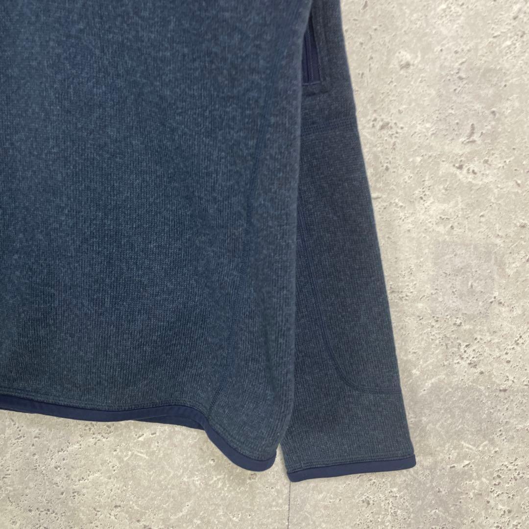 パタゴニア　ベターセーター　ハーフジップ　刺繍ロゴ　古着　M