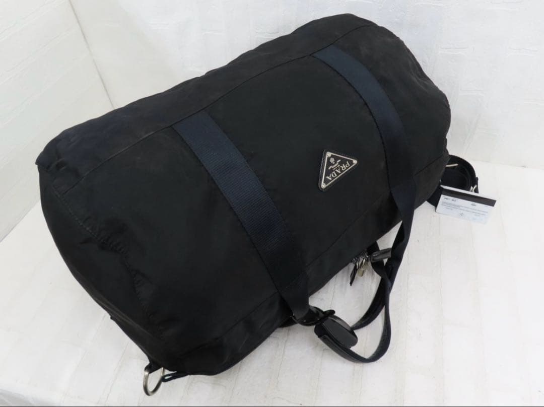 【週末セールGカード&カデナ付き】PRADAプラダ ボストンバッグ ナイロン