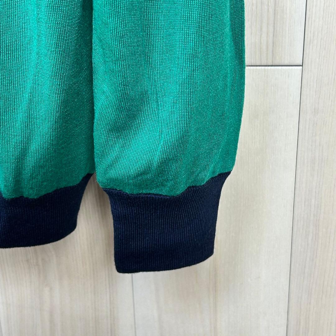 【美品】BEAMS GOLF エアシャット XL グリーン ウール100%