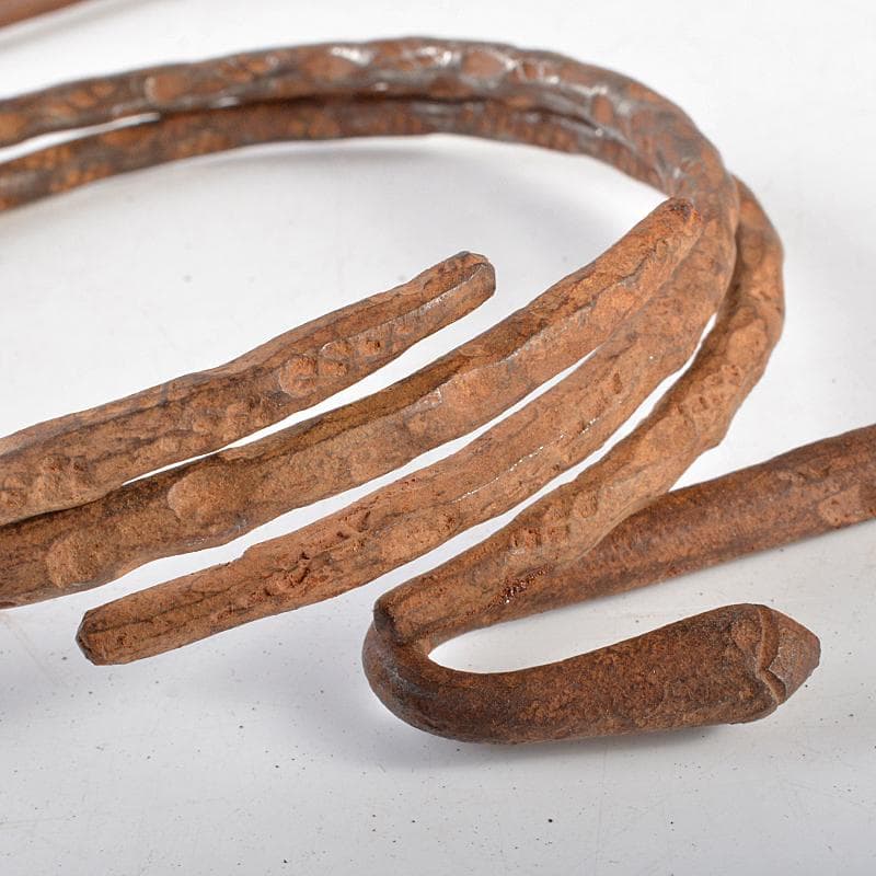 茶道具　田中敏孝作　釣釜道具　釣手　釜釻　釜鎖　一揃　共箱　V　R5786