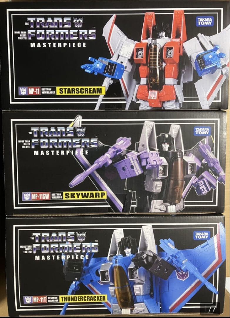 トランスフォーマー MP スタースクリーム スカイワープ サンダークラッカー