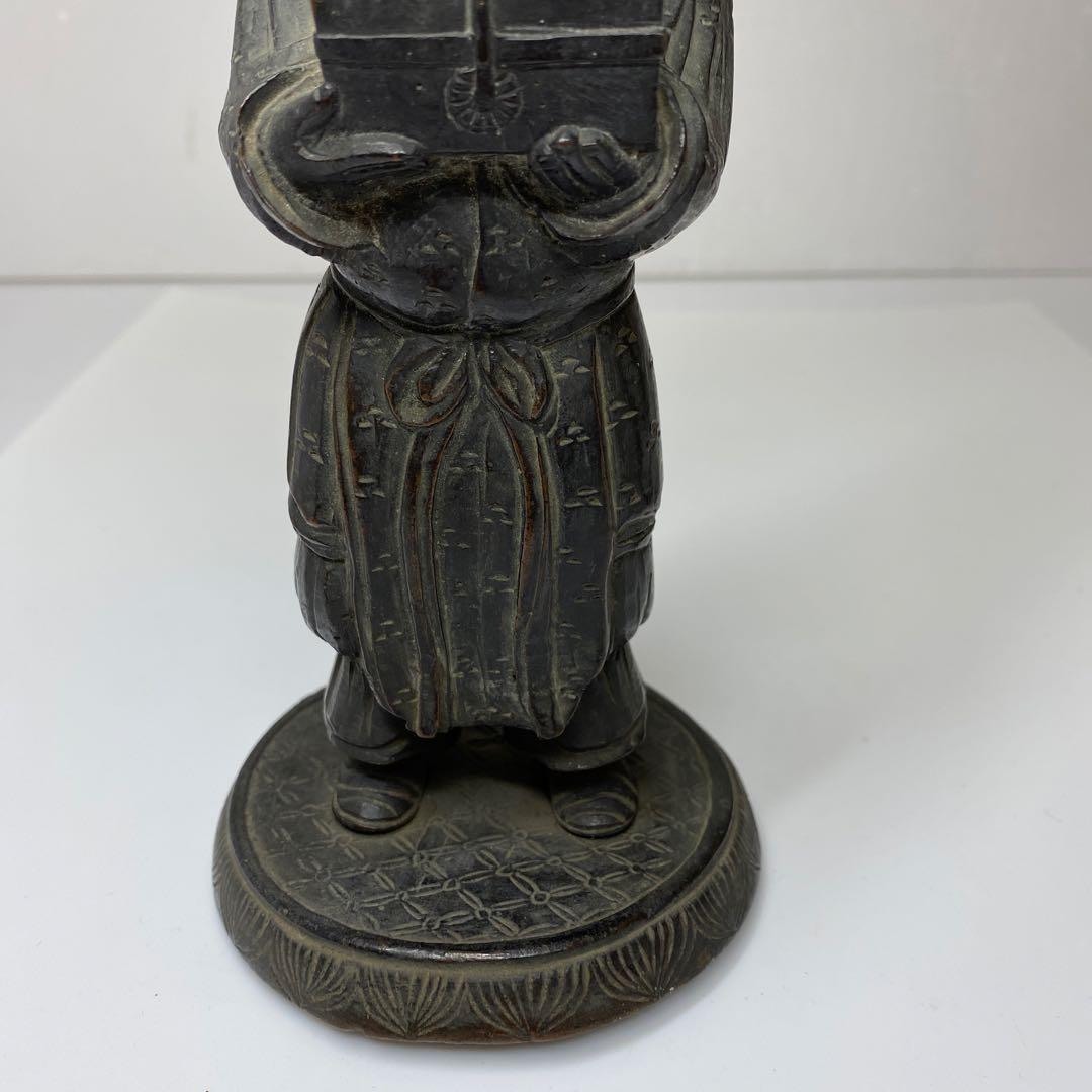 古銅　童子神　1804g 木箱付　トコエ　東さ7-0424☆2F