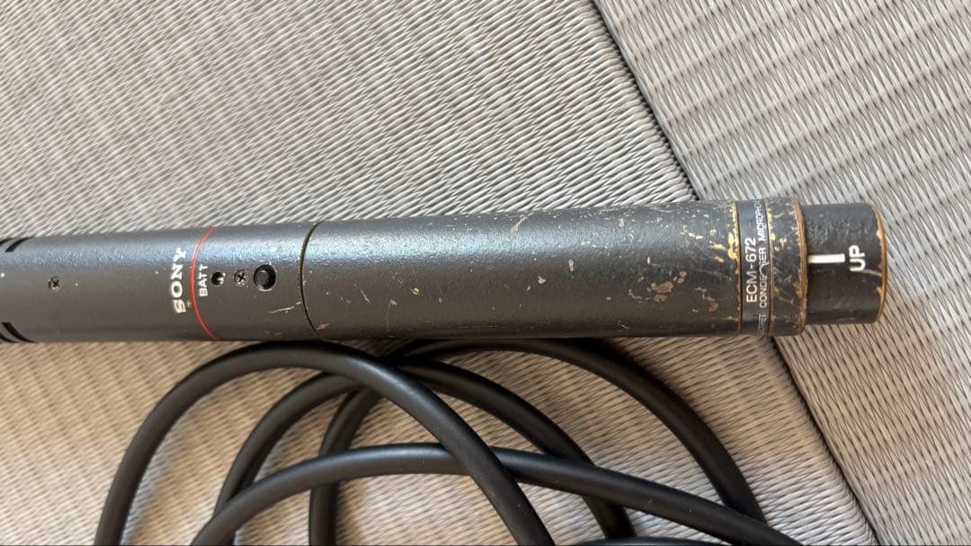 【動作確認済】SONY ECM-672 ガンマイク 風防 マイクコードセット